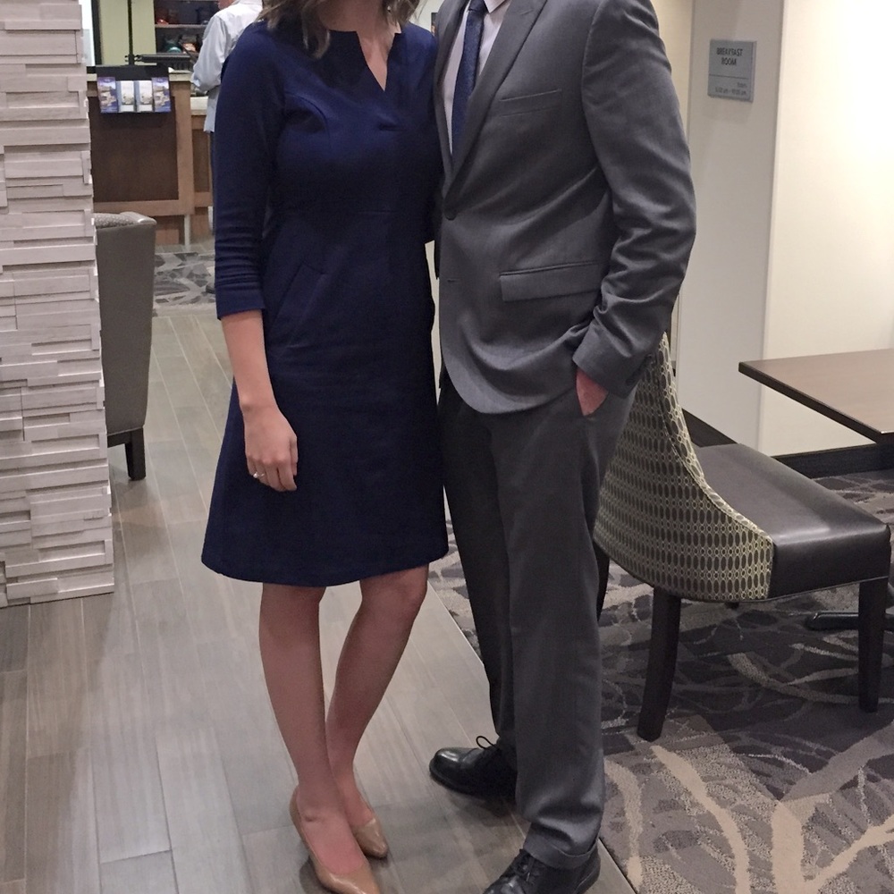 Lands’ End Tall Navy Dress